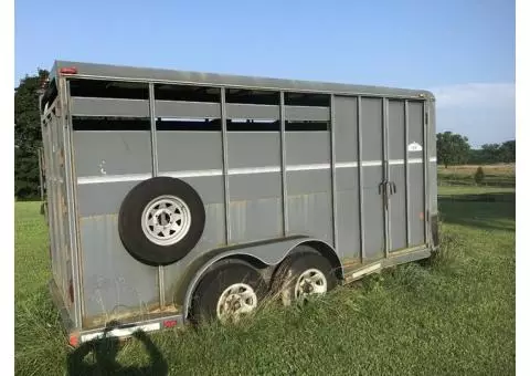 Moritz 3 horse slant trailer with tack room